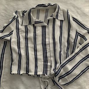 ❤️SOLD❤️brandy melville striped button up shirt